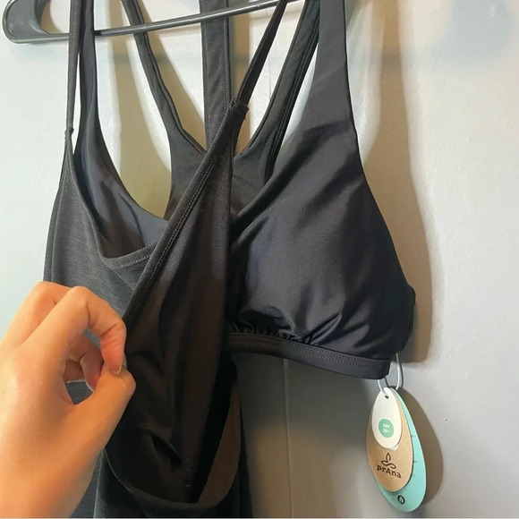 prAna Ainsley Tankini Top - Women's size small NWT black - Picture 3 of 14